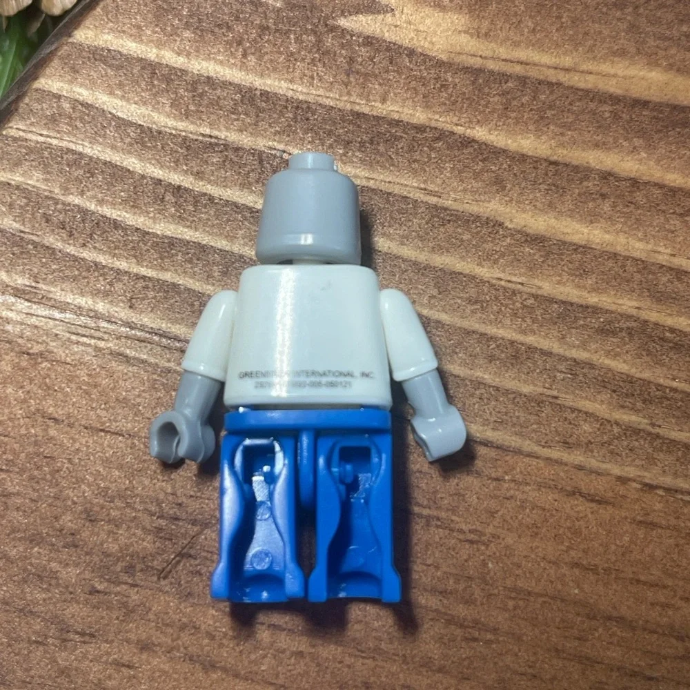 Zombie Minifigure Toy with Blue Pants